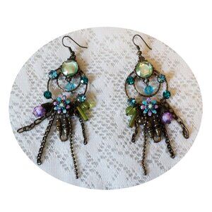 NEW Handcrafted Long Drop Beaded Dangle Earrings Women Fashion Jewelry Gifts